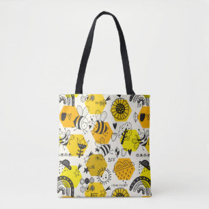 Bolso De Tela BFF Queen Bee Regalos Para Abejas Salven Las Abeja