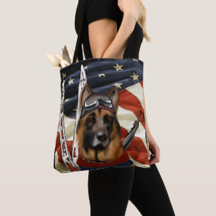 BOLSO DE TELA BIATLÓN DE PASTOR ALEMÁN