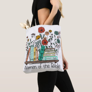 Bolso De Tela Bible, church, Jesus, Flowers, Floral, God