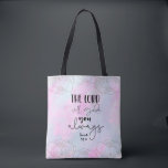 Bolso De Tela Bible verse Tote Bag<br><div class="desc">Bible verse inspired with flowers</div>