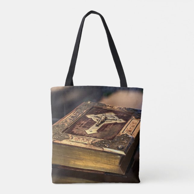 Bolso De Tela Biblia cristiana antigua (Reverso)