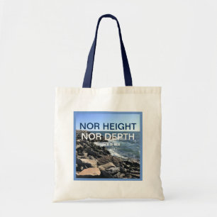 Bolso De Tela Biblia inspiradora frente a olas del mar Azul
