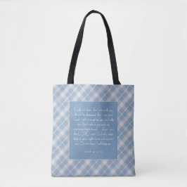 Bolso De Tela Biblia personalizable Verse Isaiah 41:10, 13