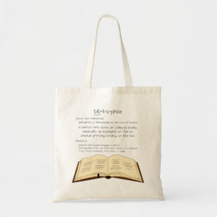 Bolso De Tela Bibliófilo