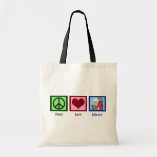 Bolso De Tela Biblioteca del amor de la paz