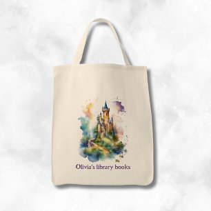 Bolso De Tela Biblioteca del Castillo Personalizada para Niños