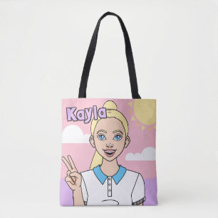 Bolso De Tela Biblioteca estudiantil de Chica de Personalizado R
