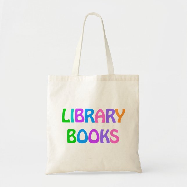 Bolso De Tela BIBLIOTECA LIBROS Tote Bag (Frente)
