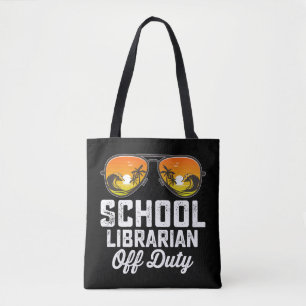 Bolso De Tela Bibliotecario Escolar Fuera de Servicio Último Día