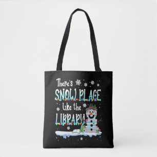 Bolso De Tela Bibliotecario hay lugar de nieve como la bibliotec