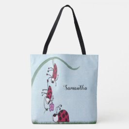 Bolso De Tela Bicho De Ladybug Que Profesa Su Pintado De Amor