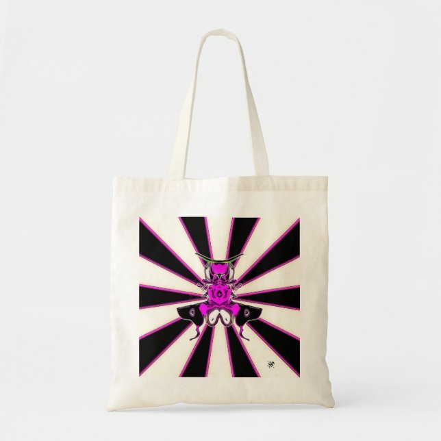 Bolso De Tela bicho samurái (Frente)