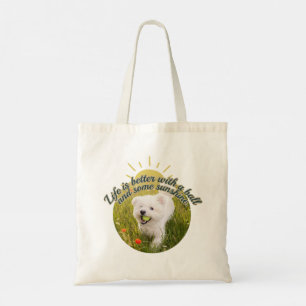 Bolso De Tela Bichon & Ball Días de Diente de León