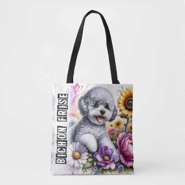 Bolso De Tela Bichon Frise (Anverso)