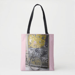 Bolso De Tela Bici con la pintada, Madrid