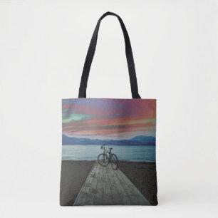 Bolso De Tela Bici en el embarcadero el   Grecia
