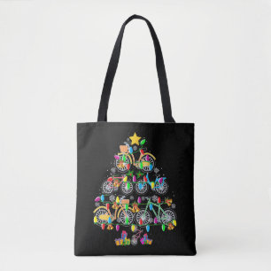 Bolso De Tela Bicicleta Árbol de Navidad Funny Bicicleta Ciclist