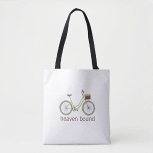 Bolso De Tela Bicicleta, globos y flores de época