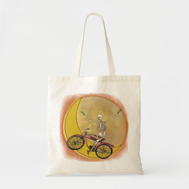 Bolso De Tela Bicicleta Skeleton TBA (Frente)