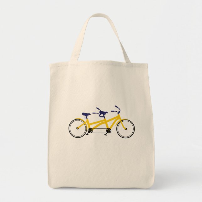 Bolso De Tela Bicicleta tándem (Frente)