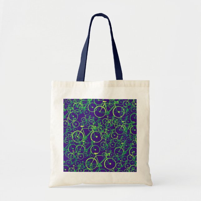 Bolso De Tela bicicletas: patrón de ciclismo (Frente)