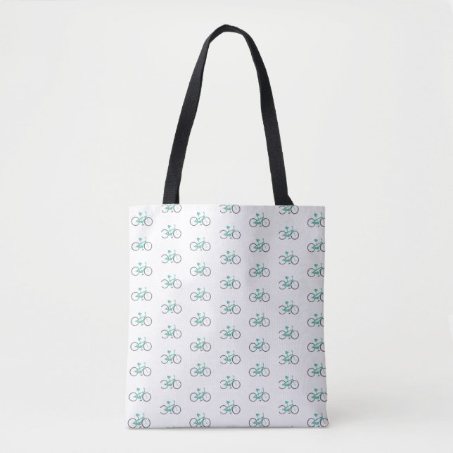 Bolso De Tela Bicicletas verdes (Anverso)