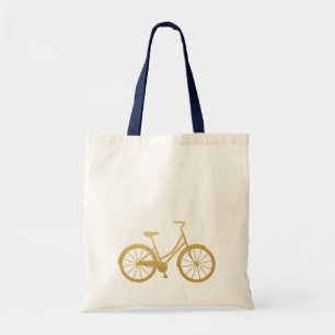 Bolso De Tela Bicycle Beach Cruiser Bike Gold Cute Simple