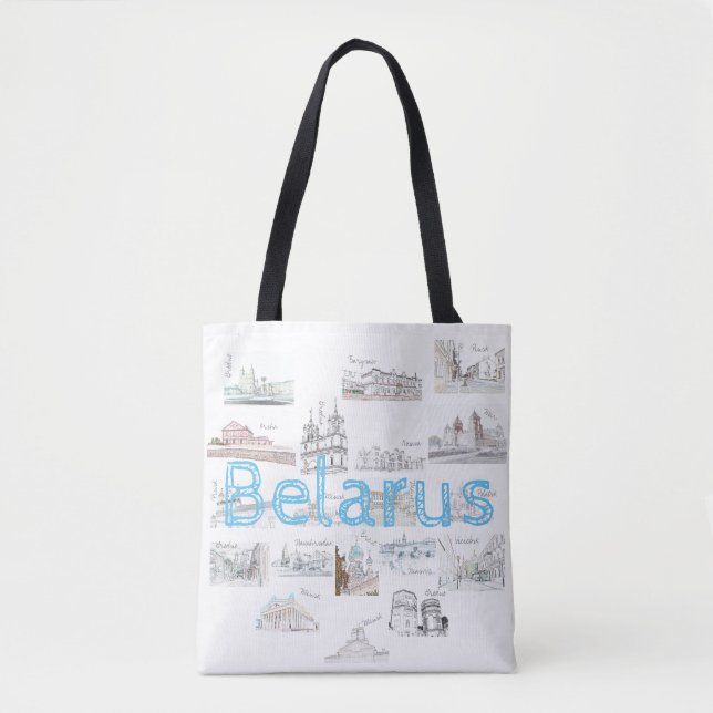 Bolso De Tela Bielorrusia Minsk Brest Architecture Tote Bag (Anverso)