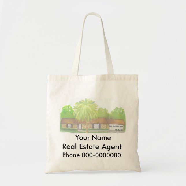 Bolso De Tela Bienes Raíces (Frente)