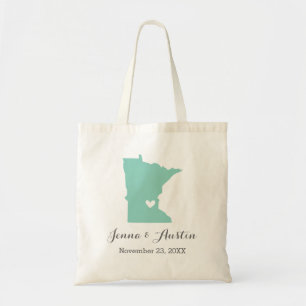 Bolso De Tela Bienvenida a Boda de Minnesota