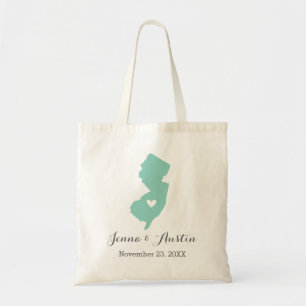 Bolso De Tela Bienvenida a Boda de Nueva Jersey