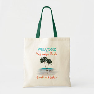 Bolso De Tela Bienvenida a Boda de Palm Trees Weekend