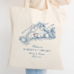 Bolso De Tela Bienvenida a Favor de Boda de MAMÁES de Tisbury Oc<br><div class="desc">Los huéspedes podrán relajarse en esta elegante bolsa de tocador con la temática de boda de la martha azul marino del viñedo de Martha. Perfecto para una celebración de Tisbury Occidental, es ideal para llevar a cabo agradables favores, aperitivos y artículos esenciales para el fin de semana. Ya sea que...</div>