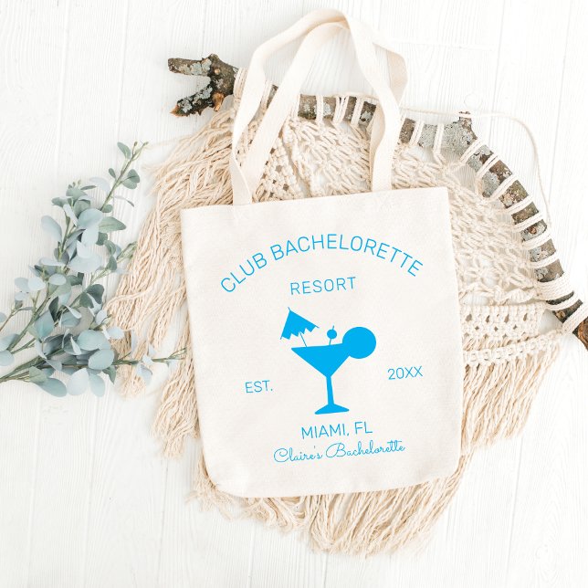 Bolso De Tela Bienvenida a la Boda Club Bachelorette Martini Bea (Subido por el creador)