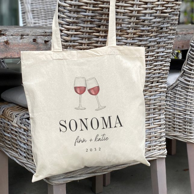 Bolso De Tela Bienvenida a la Boda de Destino de Vidrio Rojo (Subido por el creador)