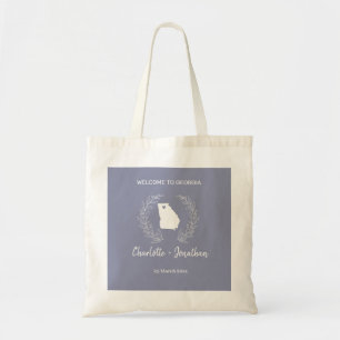 Bolso De Tela Bienvenida a la boda de destino del estado de Geor