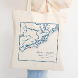 Bolso De Tela Bienvenida a la Marina Azul de la Isla Kiawah