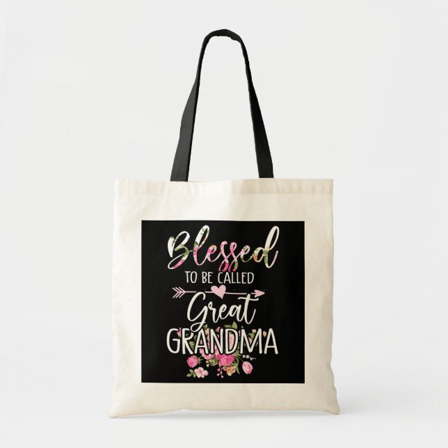 Bolso De Tela Bienvenida a las mujeres el Día de la Madre Floral (Frente)
