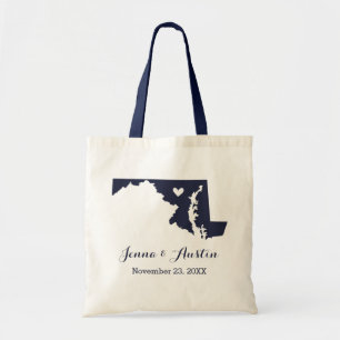 Bolso De Tela Bienvenida a Maryland Boda