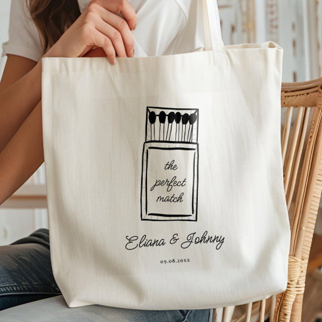 Bolso De Tela Bienvenida al Boda de Coincidencia Perfecta (Subido por el creador)