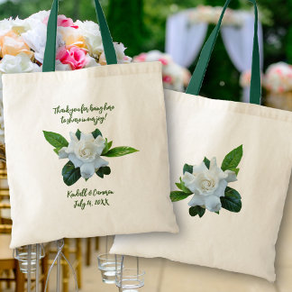 Bolso De Tela Bienvenida boda Gracias Bags Gardenia