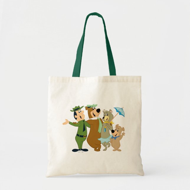 Bolso De Tela Bienvenida cálida para oygui y amigos (Frente)