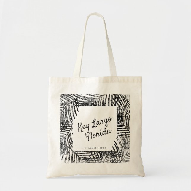 Bolso De Tela Bienvenida de Boda de Destino Personalizado de Pal (Frente)