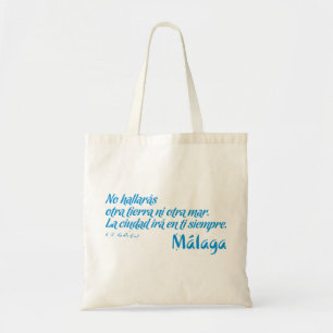 Bolso De Tela Bienvenido a Málaga 6: La ciudad irá en ti siempre