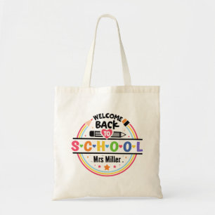 Bolso De Tela Bienvenido de nuevo a la escuela – Aula divertida