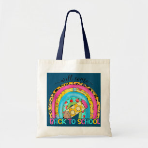 Bolso De Tela Bienvenido de nuevo al maestro de la escuela Estud