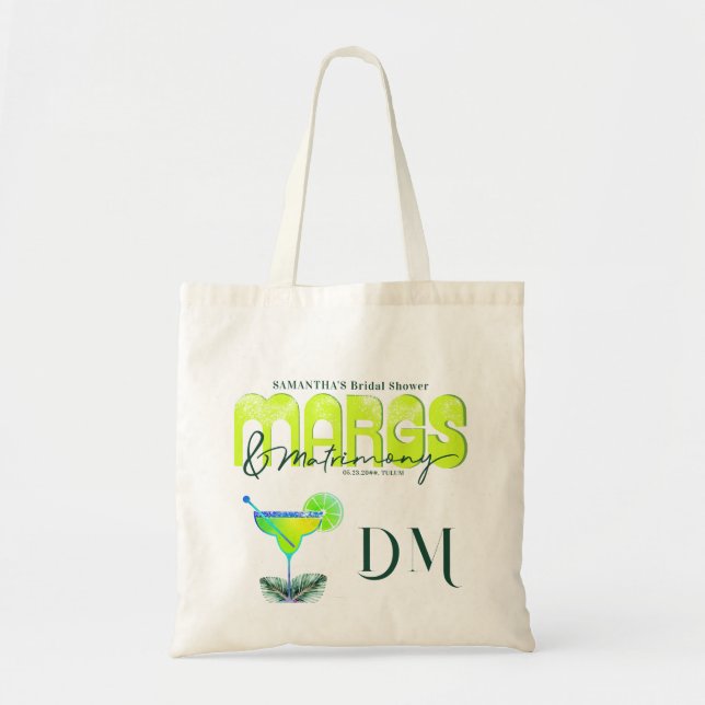 Bolso De Tela Bienvenidos a la playa Margs Matrimony Tequila Bri (Frente)