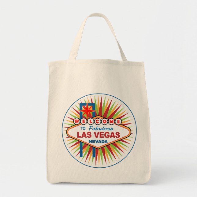 Bolso De Tela Bienvenidos a Las Vegas Nevada (Frente)