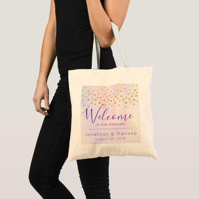 Bolso De Tela Bienvenidos a nuestro Tote Boda (Anverso (producto))
