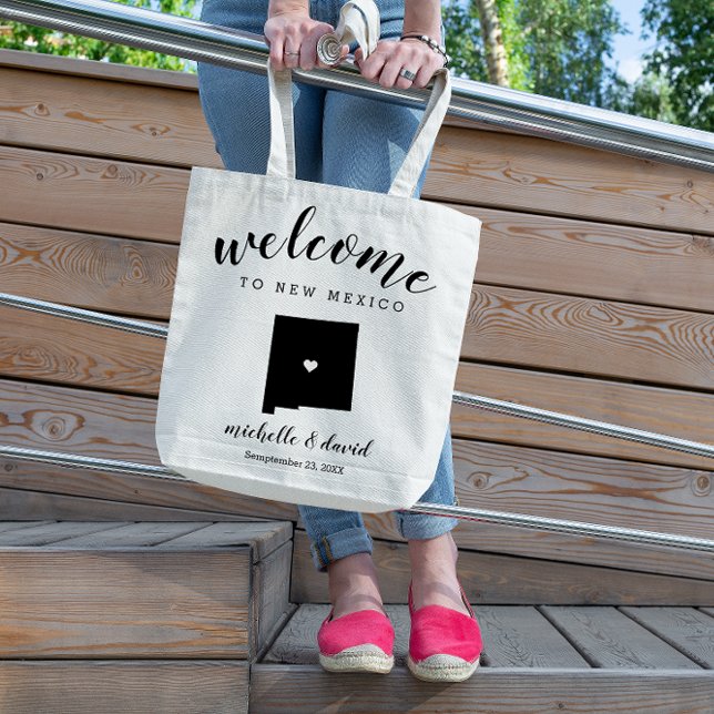 Bolso De Tela Bienvenidos a Nuevo México | Boda de silueta estat (Subido por el creador)